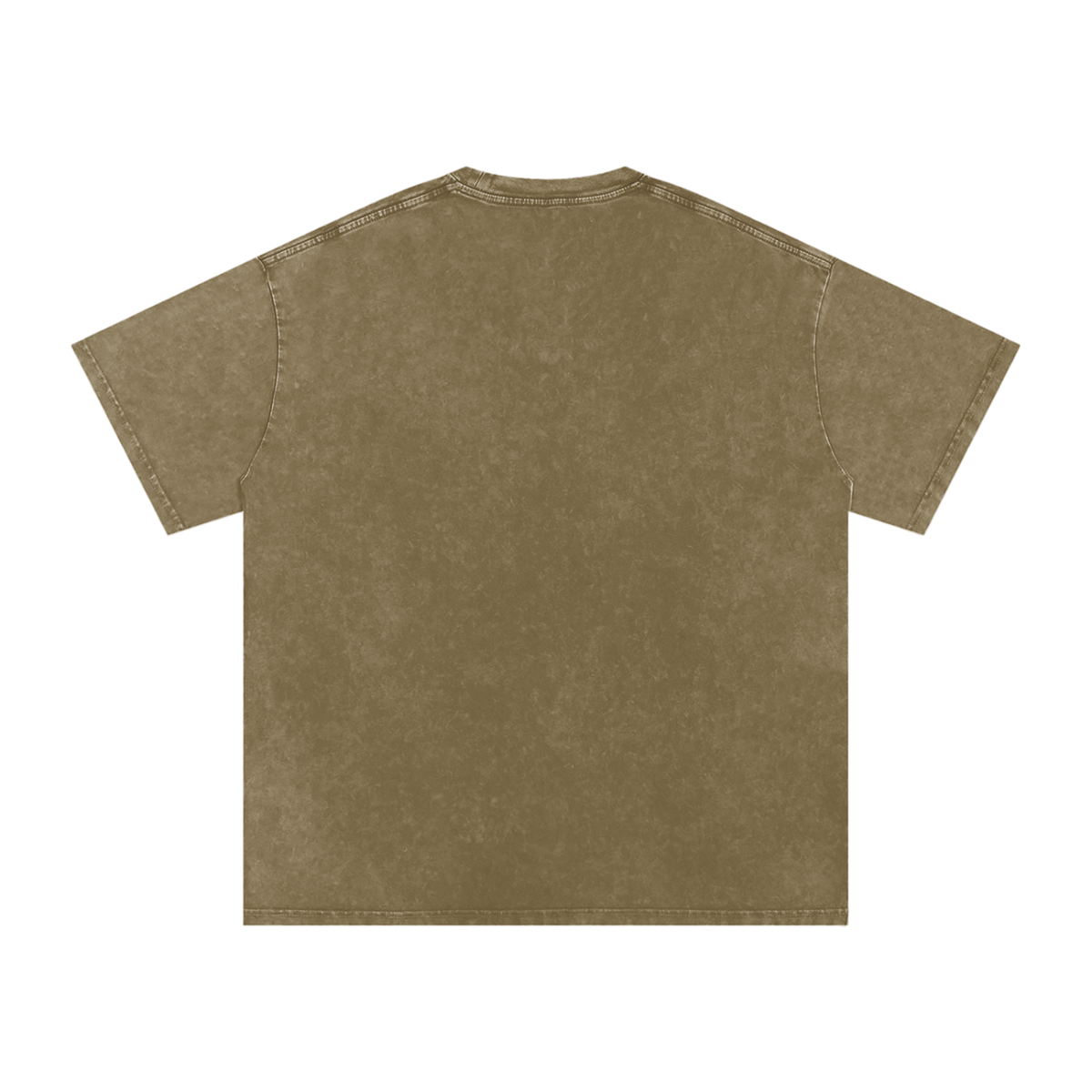 current red washed camo tee