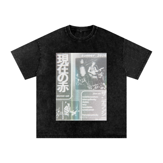 current red summer 2026/japanese washed tee